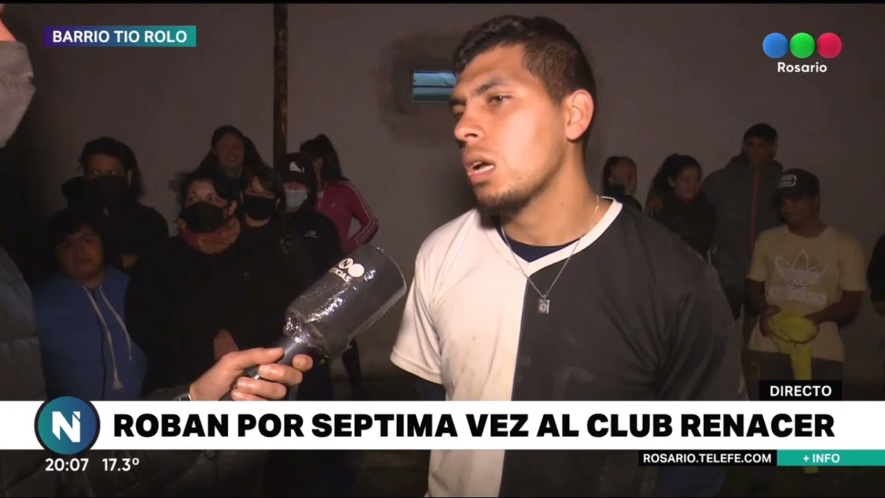 Roban por séptima vez el club Renacer - Telefe Rosario