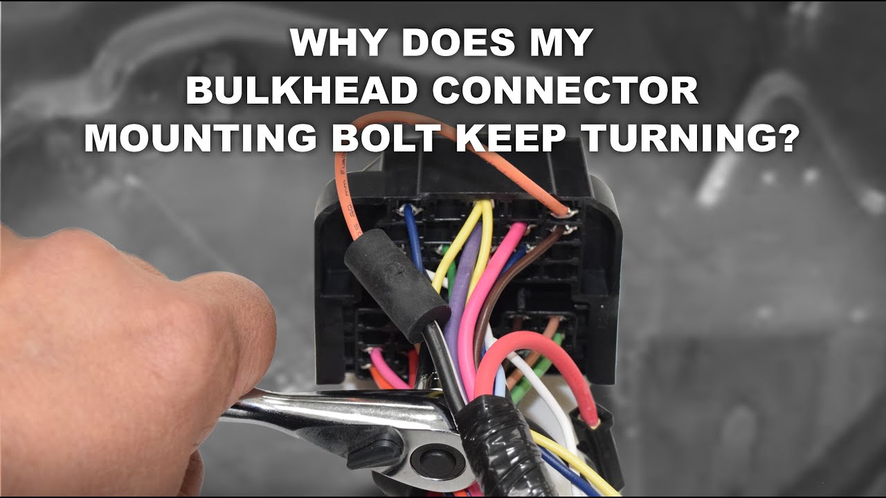 Why does my bulkhead connector mounting bolt at the firewall keep turning but never tightens?