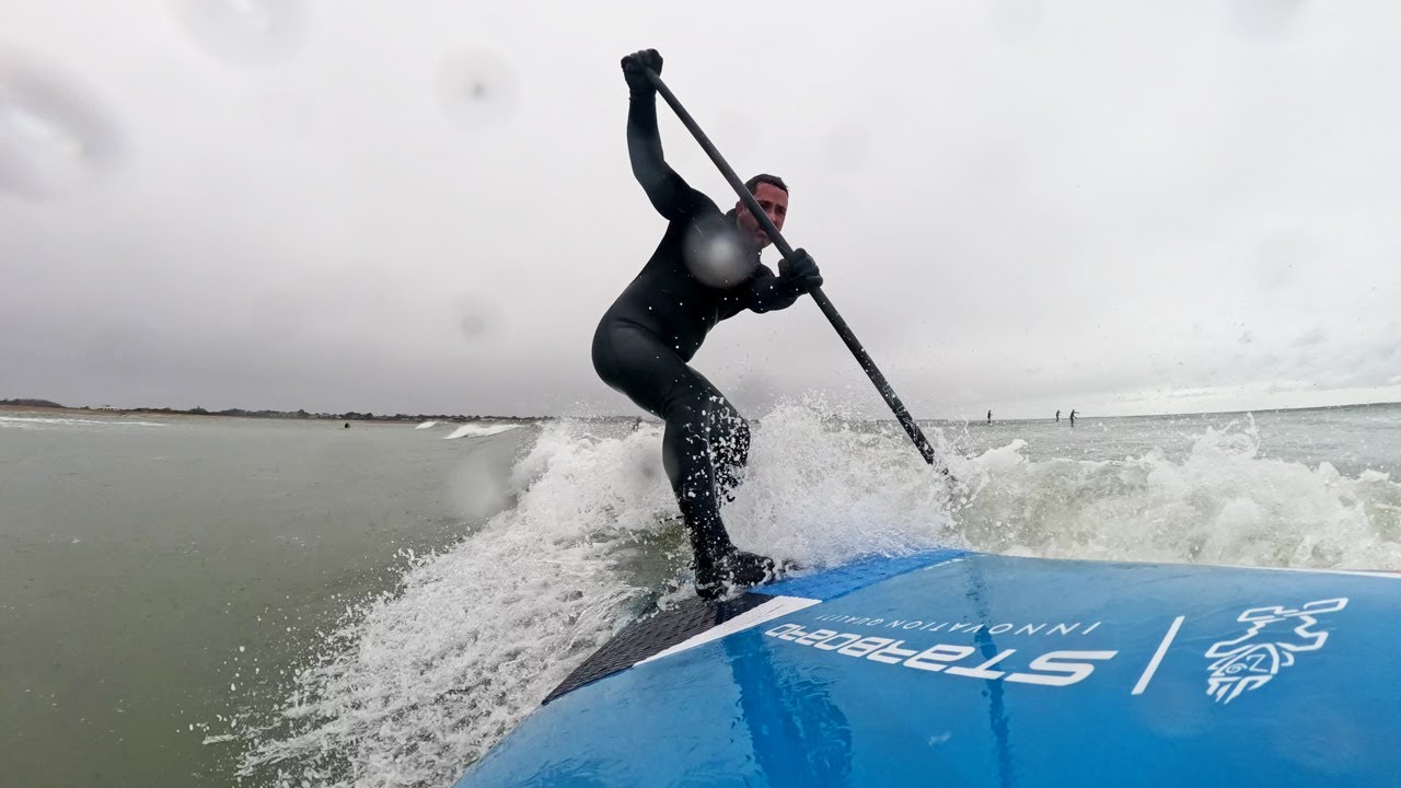 Hayling Winter SUP Surf and Starboard Spice 8'2 test & GoPro Hero12 Black with Lens Mod 2.0 test