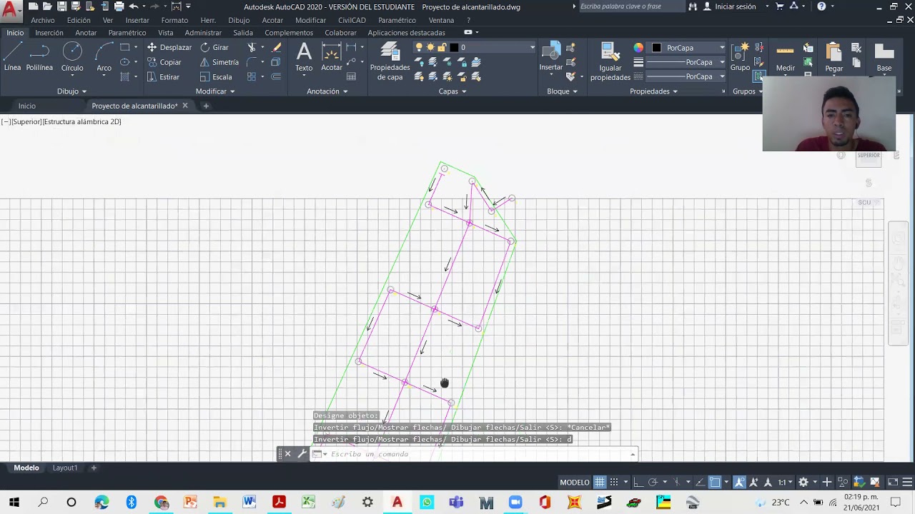 Drenaje sanitario con Autocad y CivilCad