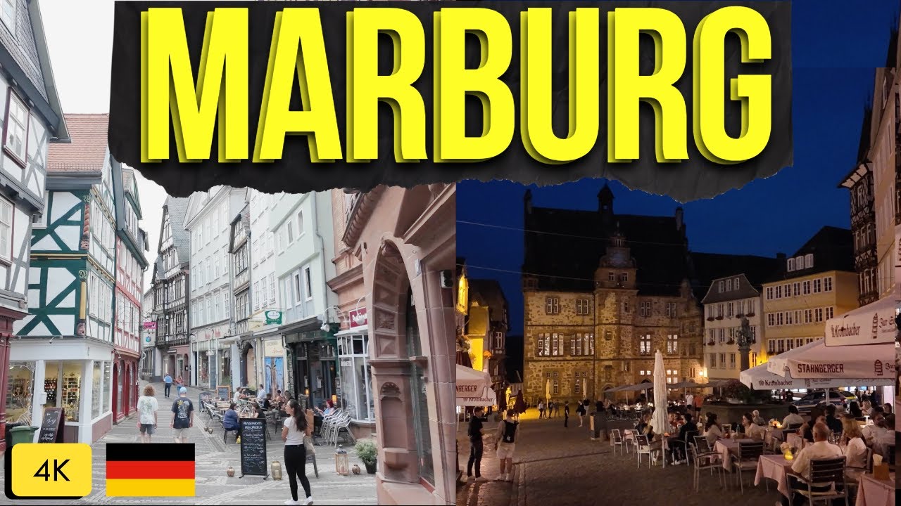 Marburg Germany Walking Tour / Marburg Visit / Marburg Germany Nightlife #walkingtour4k #marburg