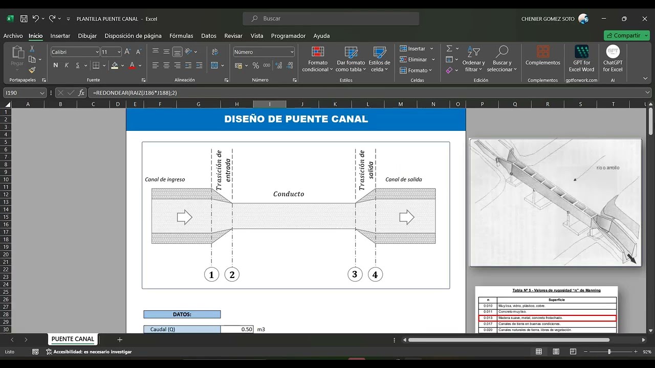 DISEÑO DE PUENTE CANAL (ESTRUCTURAS HIDRAÚLICAS)