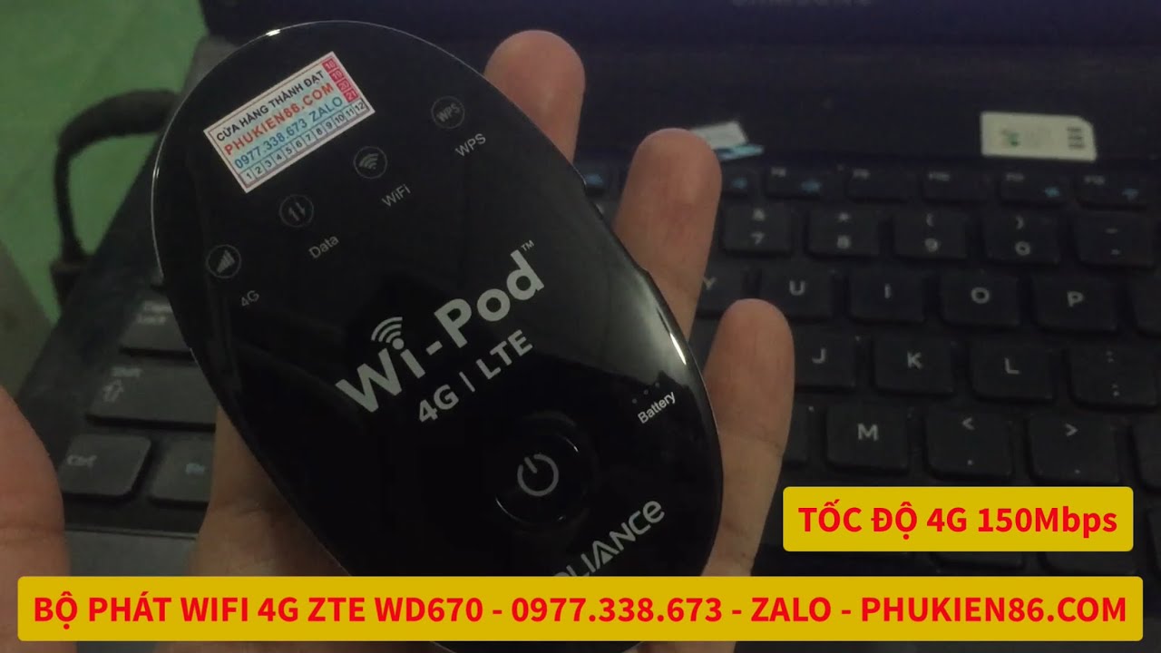B&aacute;n bộ ph&aacute;t wifi 4G WIPOD ZTE WD670 tại B&igrave;nh Dương - 0977.338.673 Zalo Phukien86.com