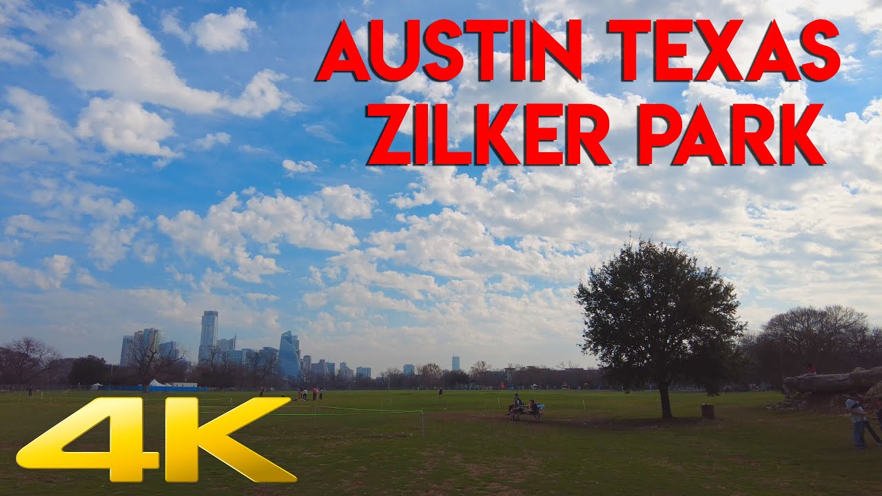 Zilker Park Austin Texas 4k UHD Walking Video Around Austin's Central Park.