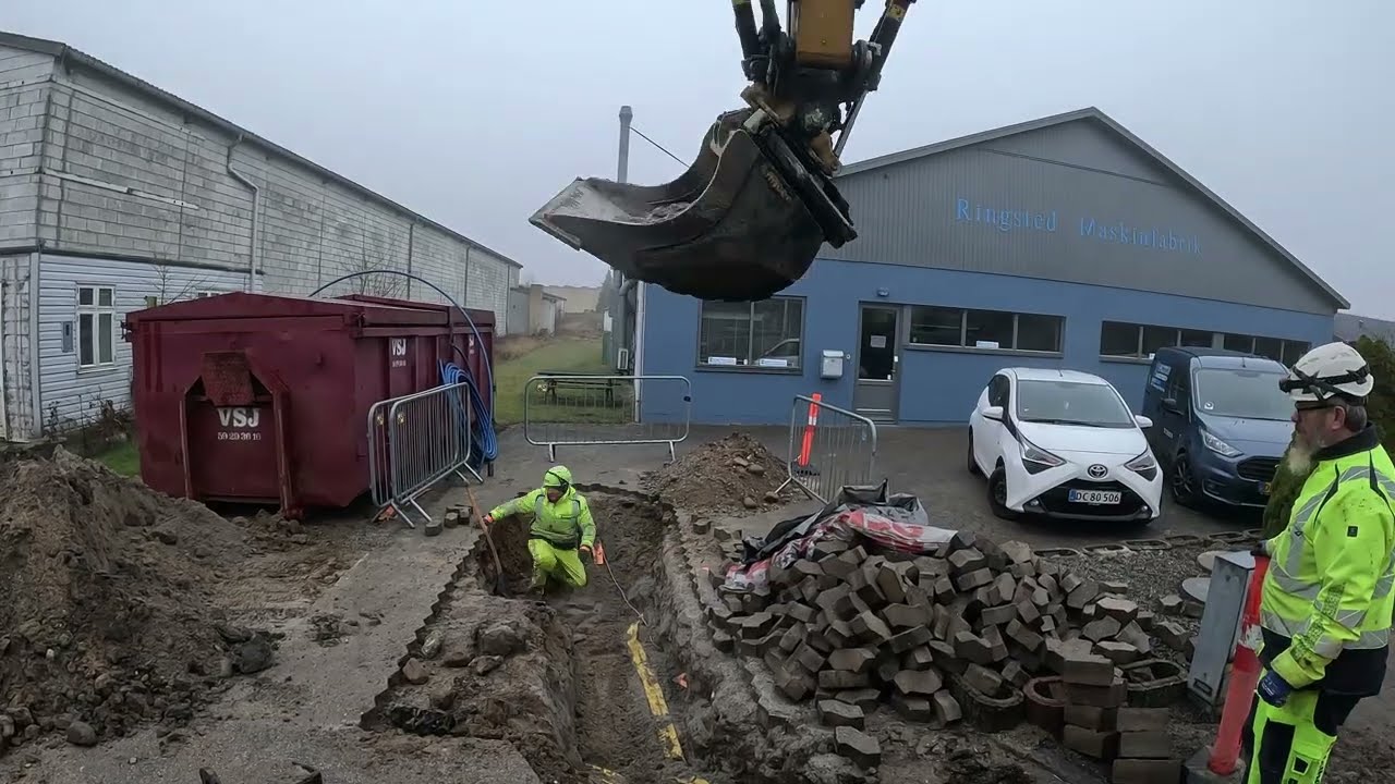 Getting A Waterline Covered Up And Back On Grading!