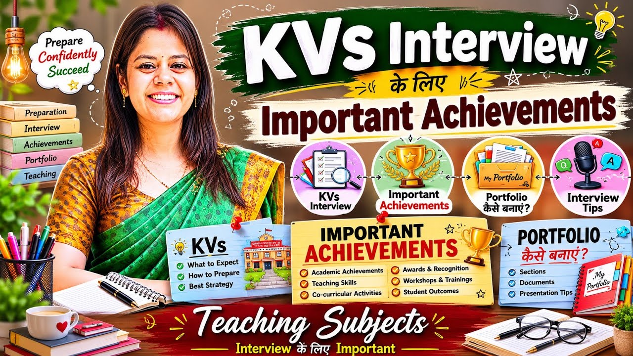 KVS Interview Preparation 2026 | How to Write Important Achievements? | How to Create a Portfolio...
