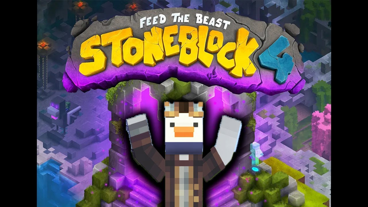 КРАТКИЙ ОБЗОР НА МОДПАК  FTB STONEBLOCK 4