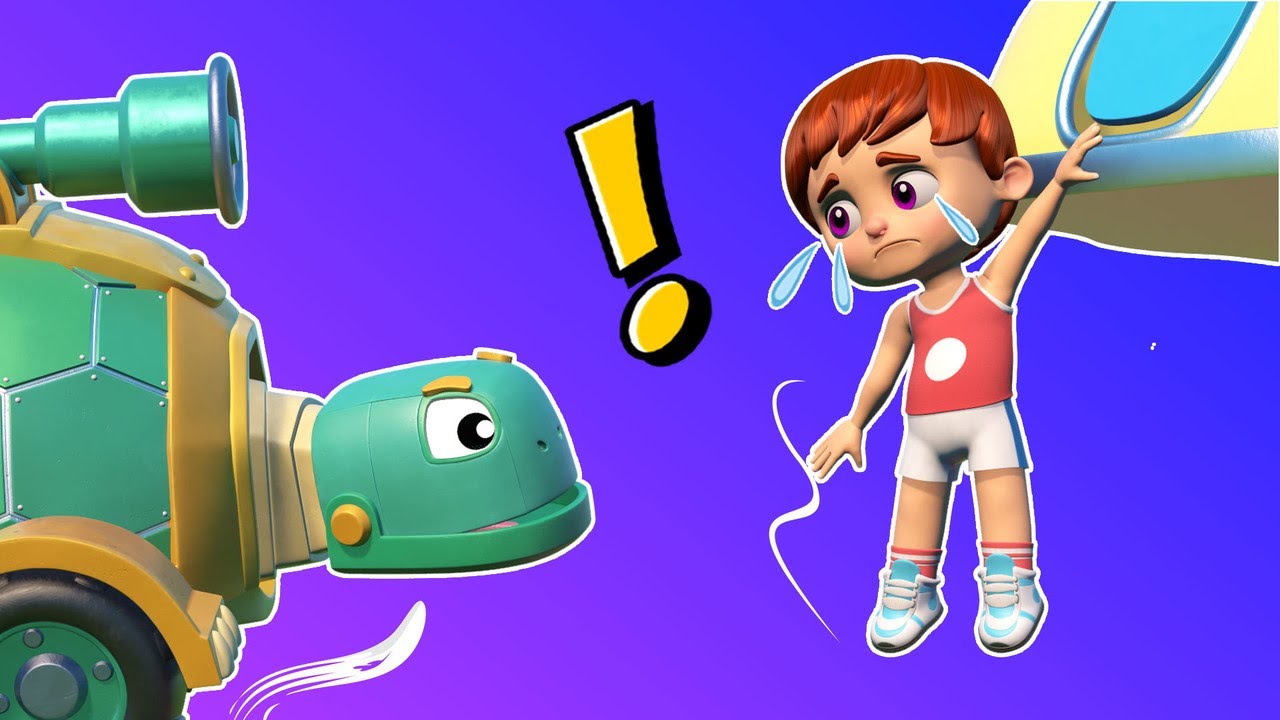 FIRETRUCK TURTLE and GIRAFFE CRANE to the rescue! | AnimaCars - Rescue Team | Animal Trucks Cartoon