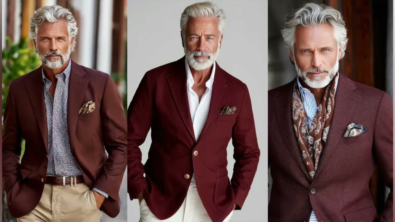 Burgundy And Brown Elegance | Spring/Summer 2026/2027 Fashion Ideas For Men Over 50
