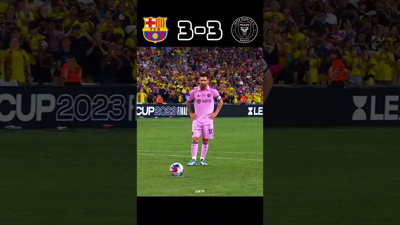 Barcelona Destroyed By Inter Miami 🤯🔥| Messi vs Lamine Yamal #shorts #football #youtube