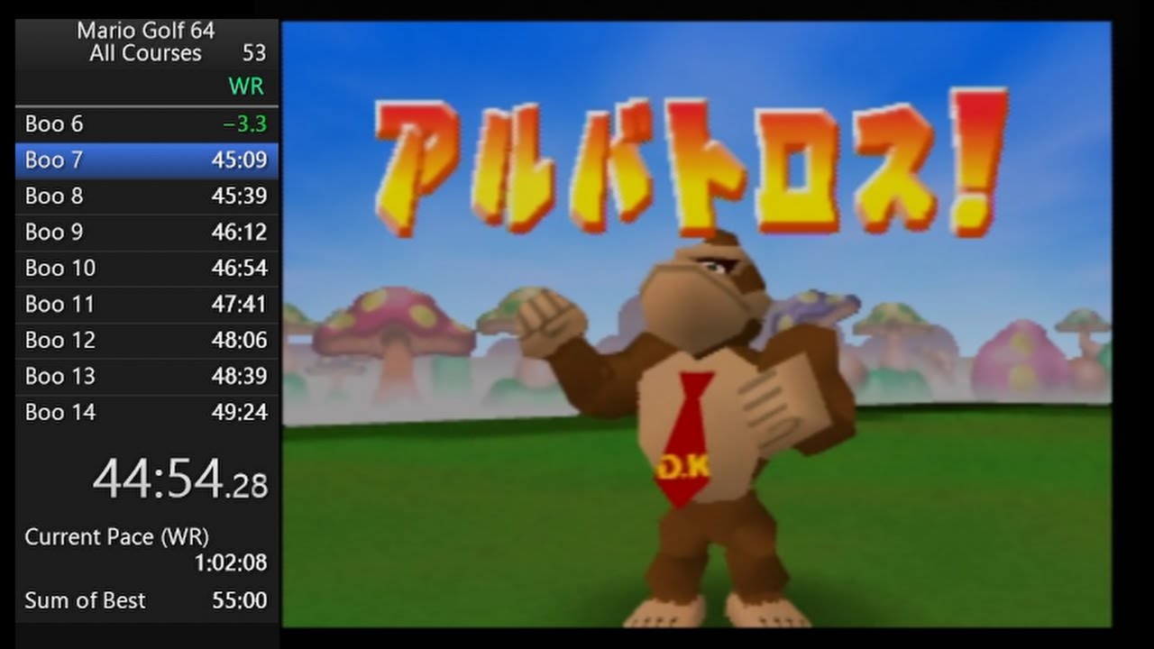 【前WR】マリオゴルフ64全ホールRTA 61:31.06