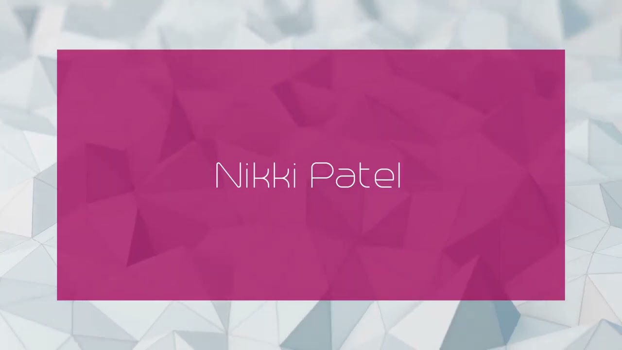 Nikki Patel - appearance