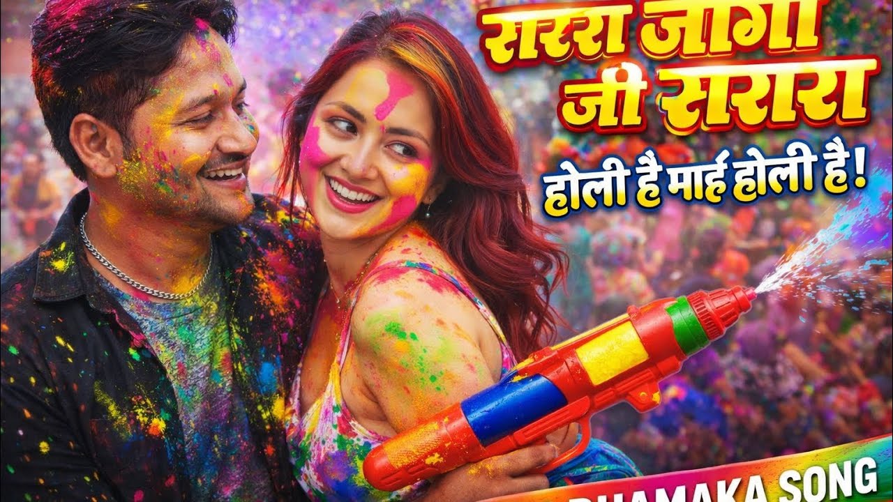 होलिया में मारे पिचकरिया बलम 💦🌈 | नया भोजपुरी होली गीत 2026#bhojpori holi song #bhojpuri #holi song 