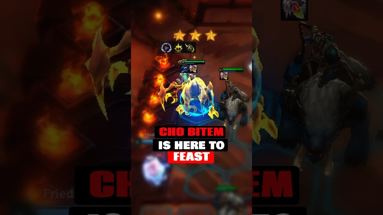 Cho Bitem is hungry 🔥😋 #tft #set9.5 #Cho'Gath