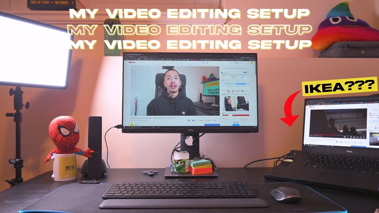 My Minimalist IKEA Video Editing Desk Setup (Ikea Markus, Bekant, & More!)