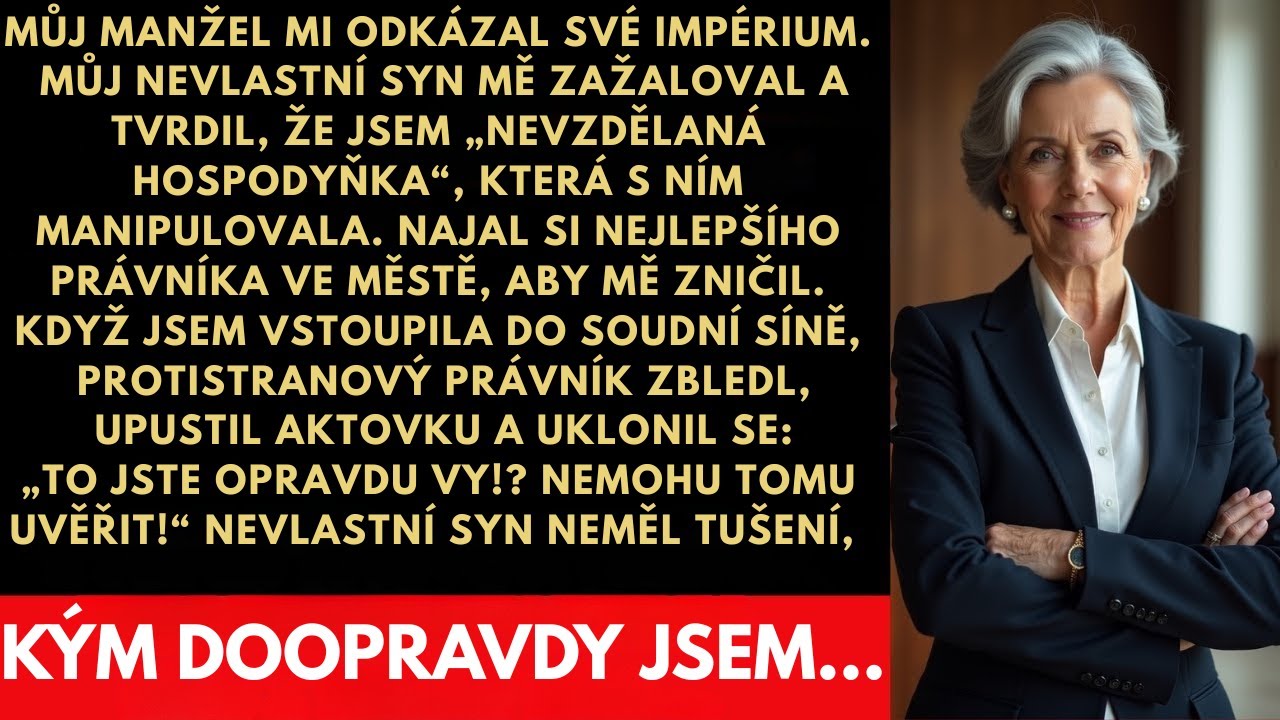 „Je to jen hospodyňka!“smál se můj nevlastní syn u soudu.Ale soudce mě poznal jako jeho mentorku…