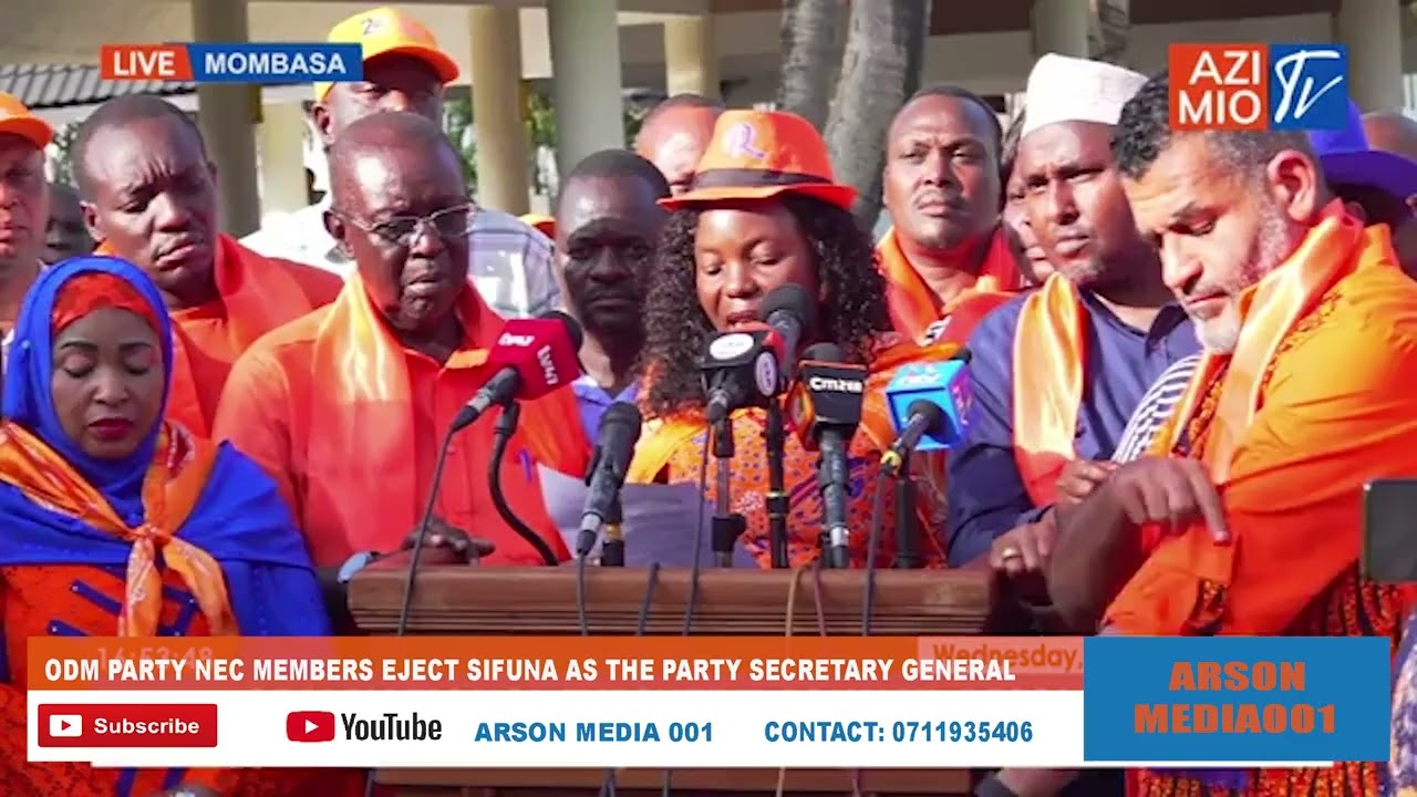 Sifuna Call for rally in Kajiado after his  Ouster as ODM Secretary General