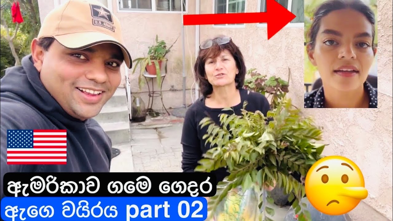 🔴🇺🇸 USA  Home Garden 🪴 | ඇමරිකාව ගැන පච කියන ටික් ටොක් සහොදරිය | අපෙ පිලිතුර සාක්සි සහිත 😂