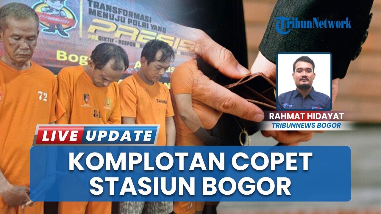 Komplotan Copet Beraksi di Alun-alun & Stasiun Ditangkap Polresta Bogor, Setahun Operasi di 14 TKP