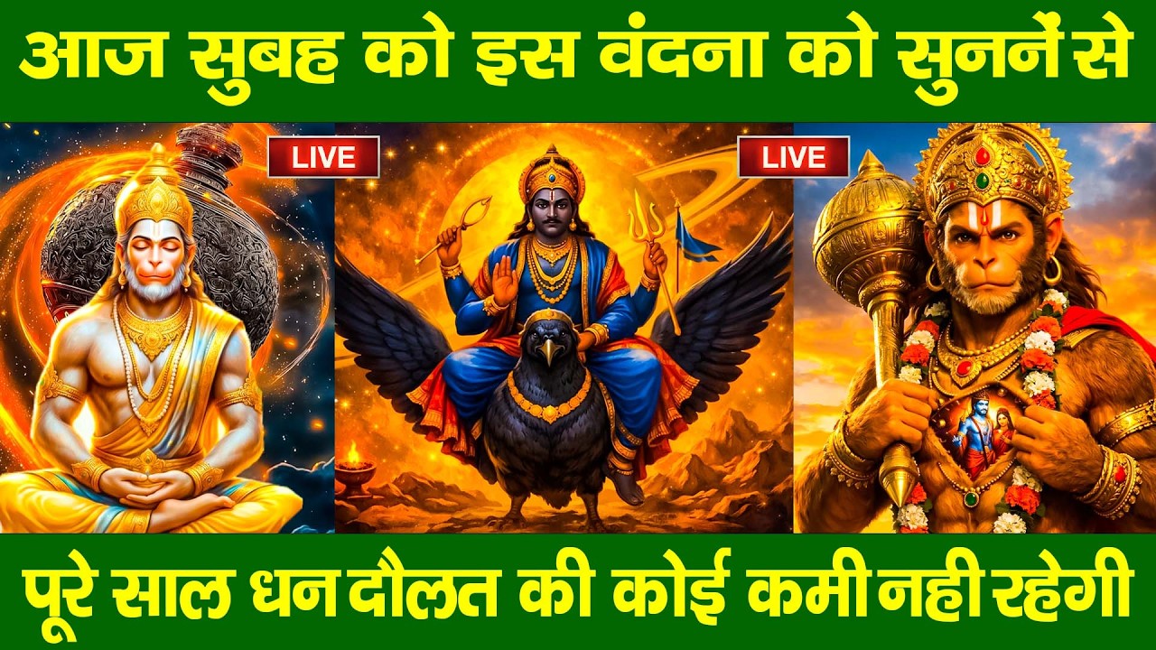 LIVE :शनिवार भक्त्ति -आज सुबह इस वंदना को सुनने से शनिदेव जी प्रसन्न होकर सभी मनोकामनापूर्ण करते है
