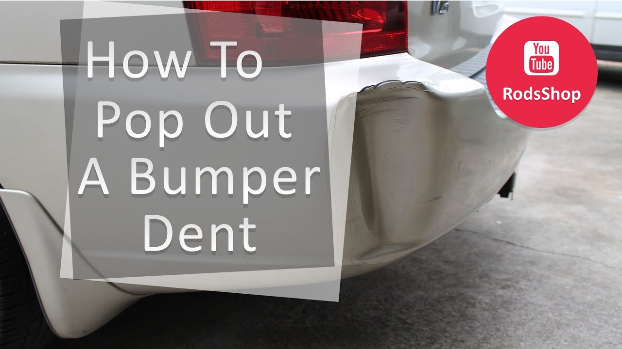 How to pop out a dent in a rubber bumper