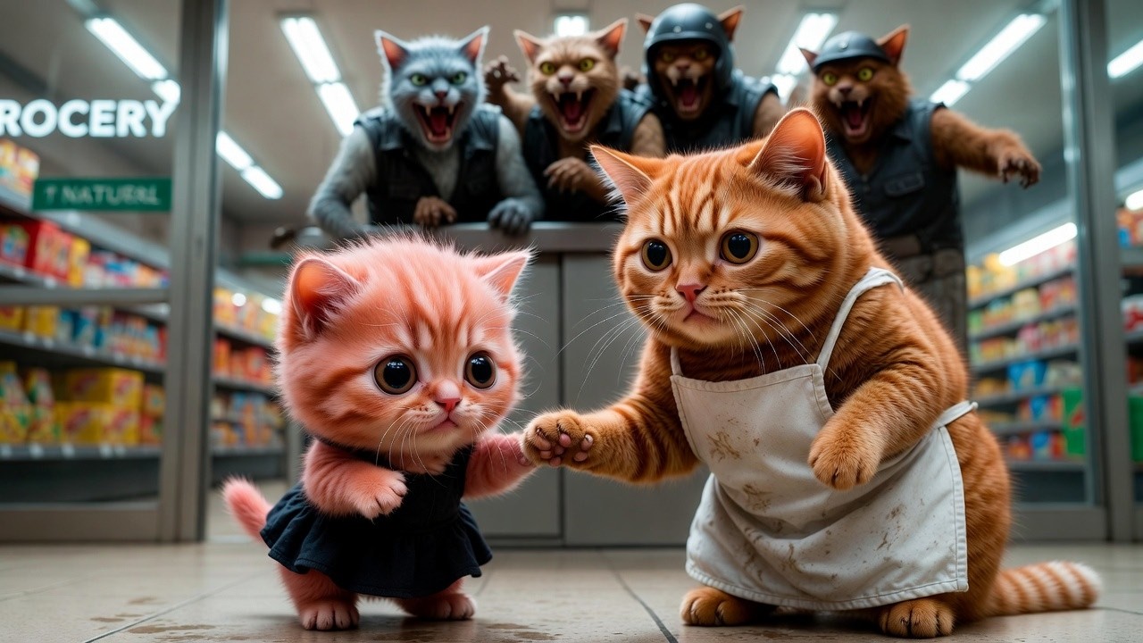 Kittens Went to Buy Milk — But BANDITS Attacked Them in the Store 😱🐱💔