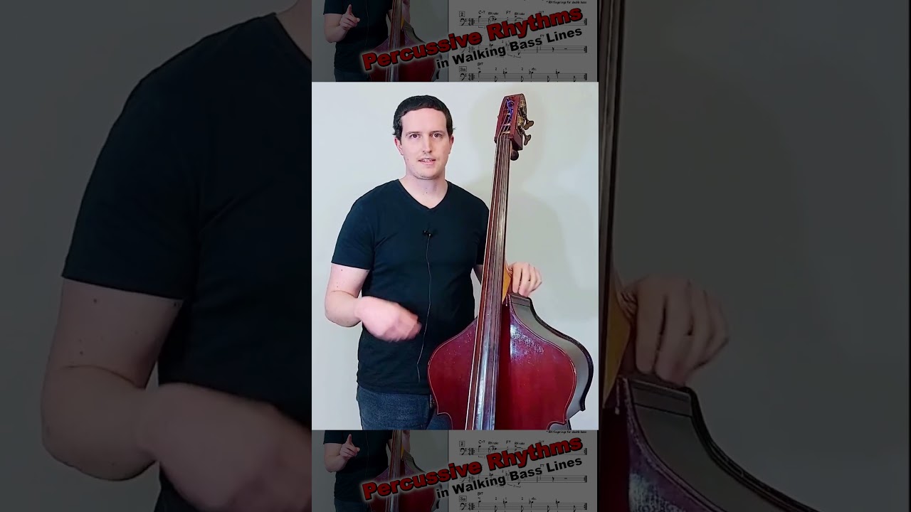 How to play Percussive Notes in Walking Bass Lines | Sam Jones