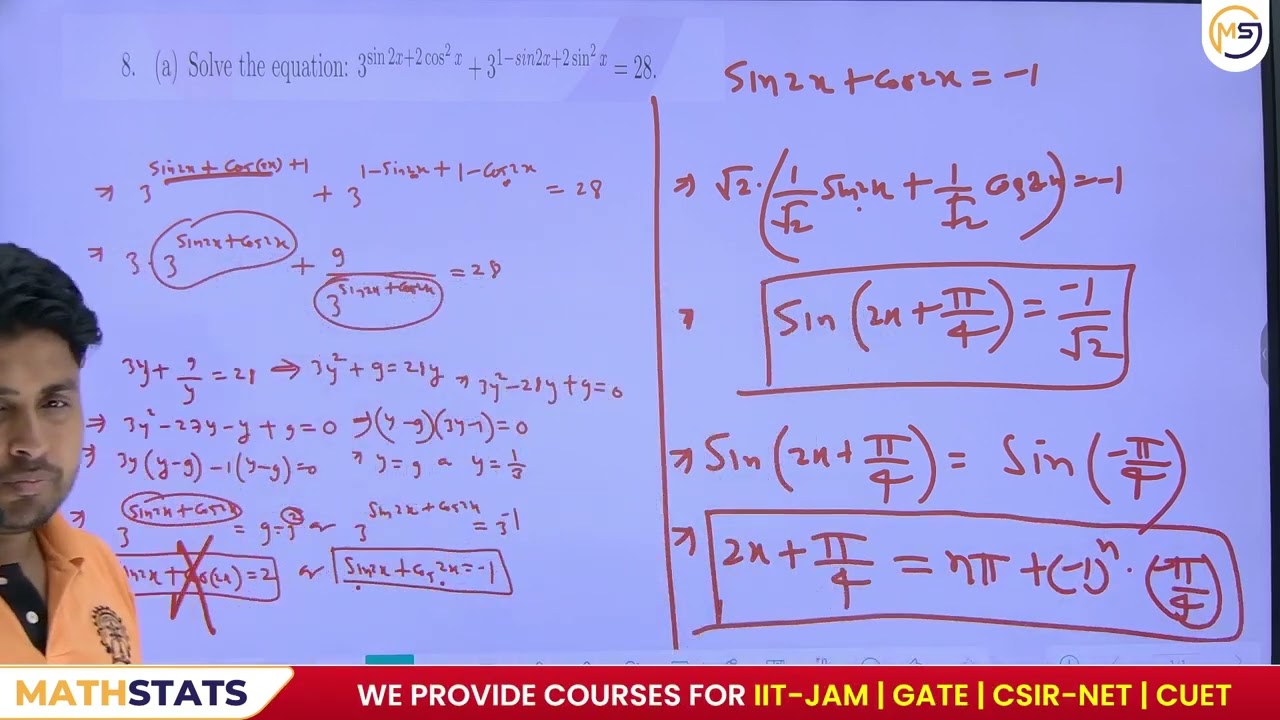 Lecture - 16 : ISI MSQMS 2025  ||  PYQ 2021 Solution ||  Mathstats @ 8810409392