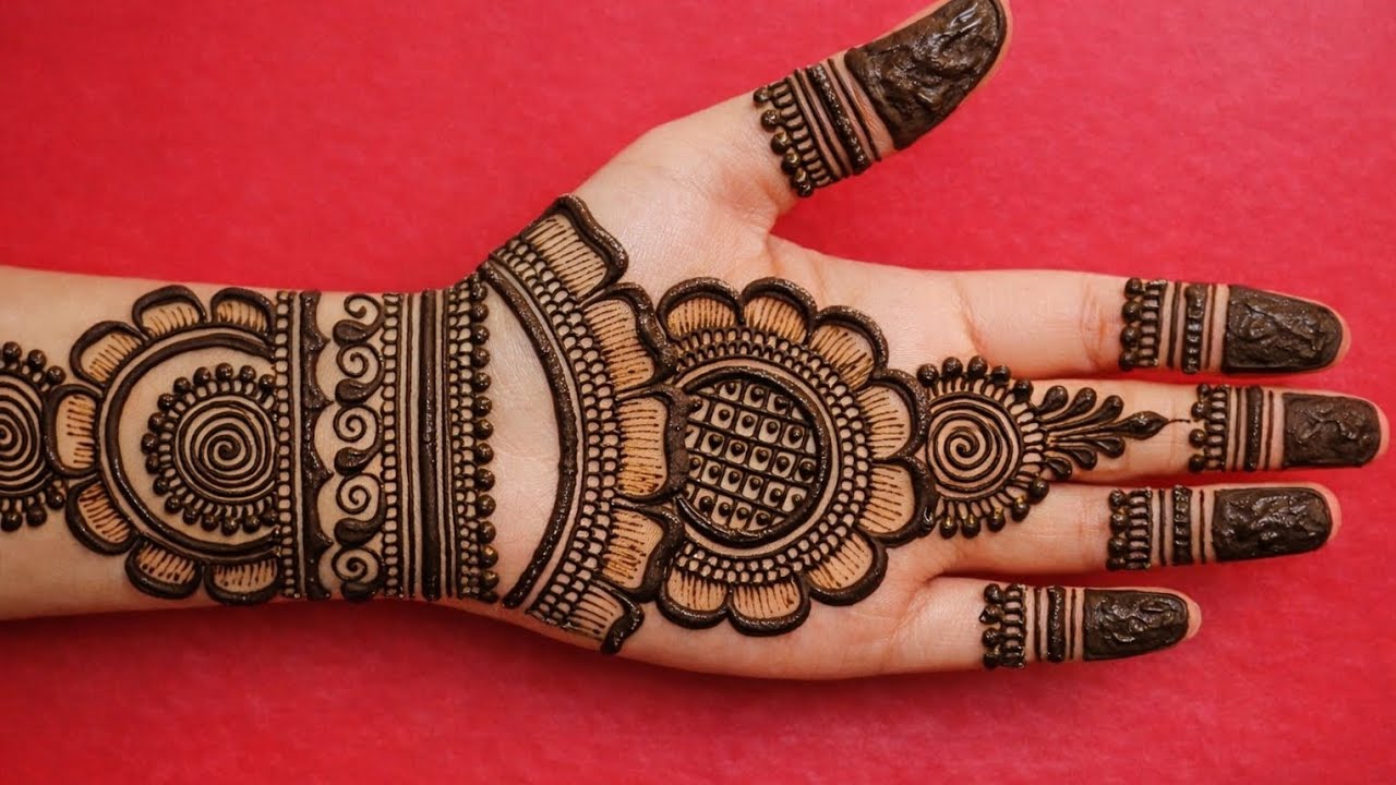Simple beautiful new front mehandi design | mehandi design for hands | easy latest mehandi design 