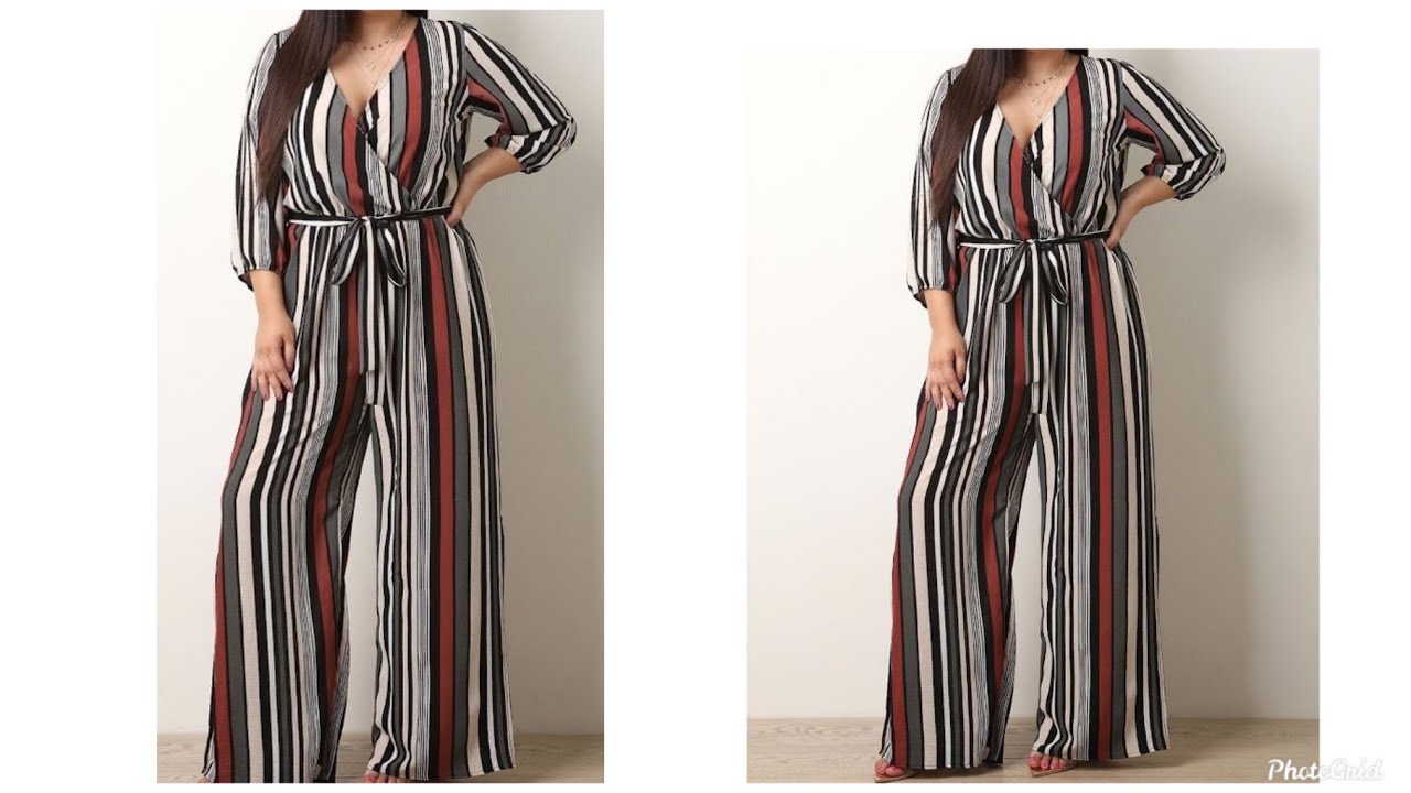 Sew Wrap Palazzo  wide leg Jumpsuit (Easy)