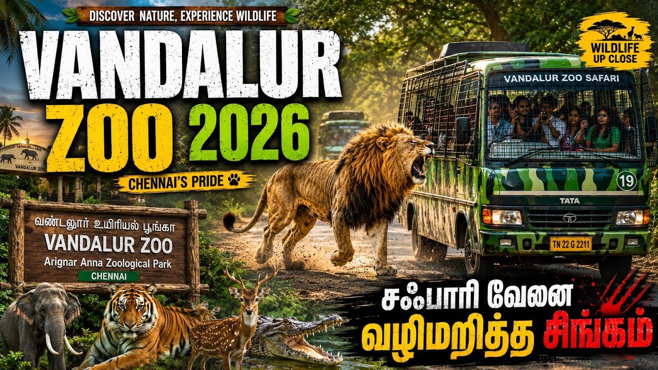 Vandalur Zoo 🦁 | More than a Zoo, it's a Chennai’s Biggest Wildlife Adventure #trending #viralvideo 