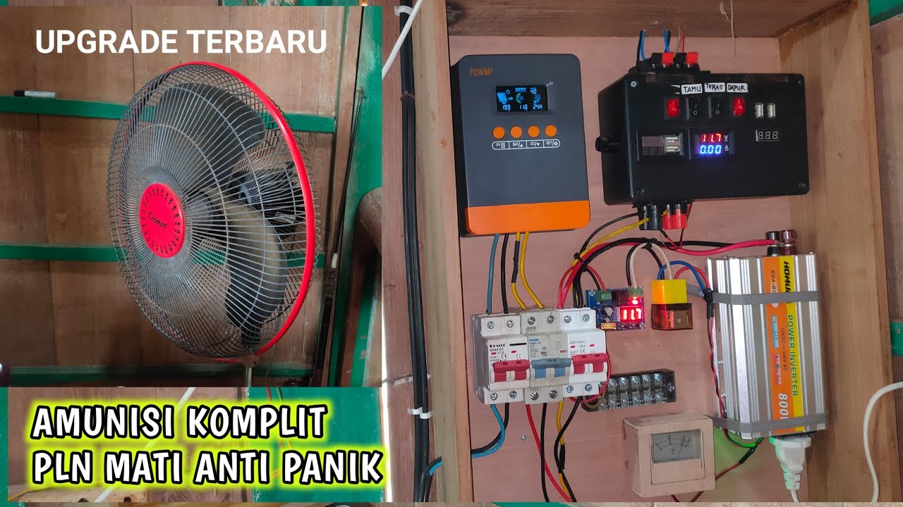 SIAP 7 HARI 7 MALAM TANPA LISTRIK‼️TAMBAH INVERTER PLTS MINI SUDAH READY #plts#pltsoffgrid 