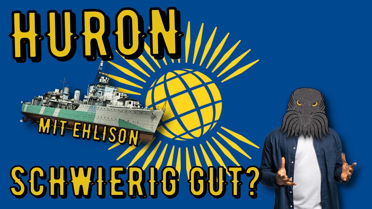 World of Warships Legends - HURON - Tier 7 - Schwierig gut? mit Ehlison [DE/ENG gameplay]