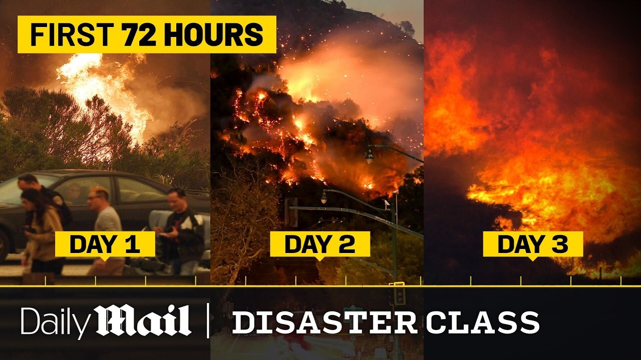 How the LA Wildfires Spread from 1 to 40,000 Acres | Disaster Class | Daily Mail
