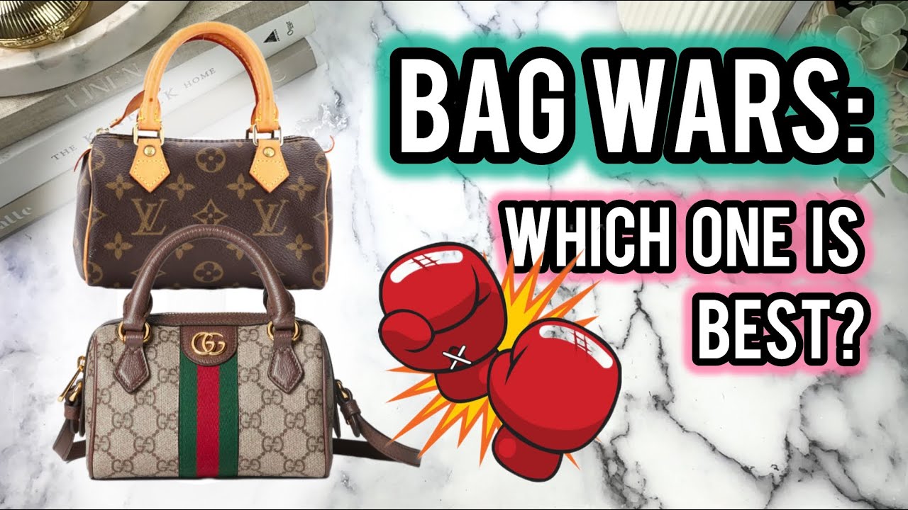 LV vs. GUCCI: WHICH IS THE WINNER 👀??Comparing the LV Nano Speedy vs the Gucci Ophidia Super Mini😍😍