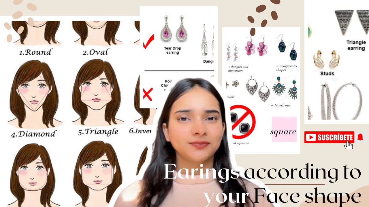 Best earings according to your face shape👧🏻…