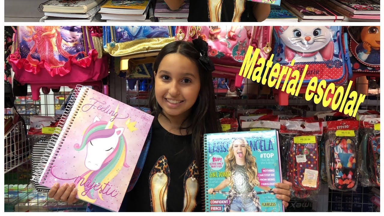 VLOG COMPRANDO MATERIAL ESCOLAR 2018