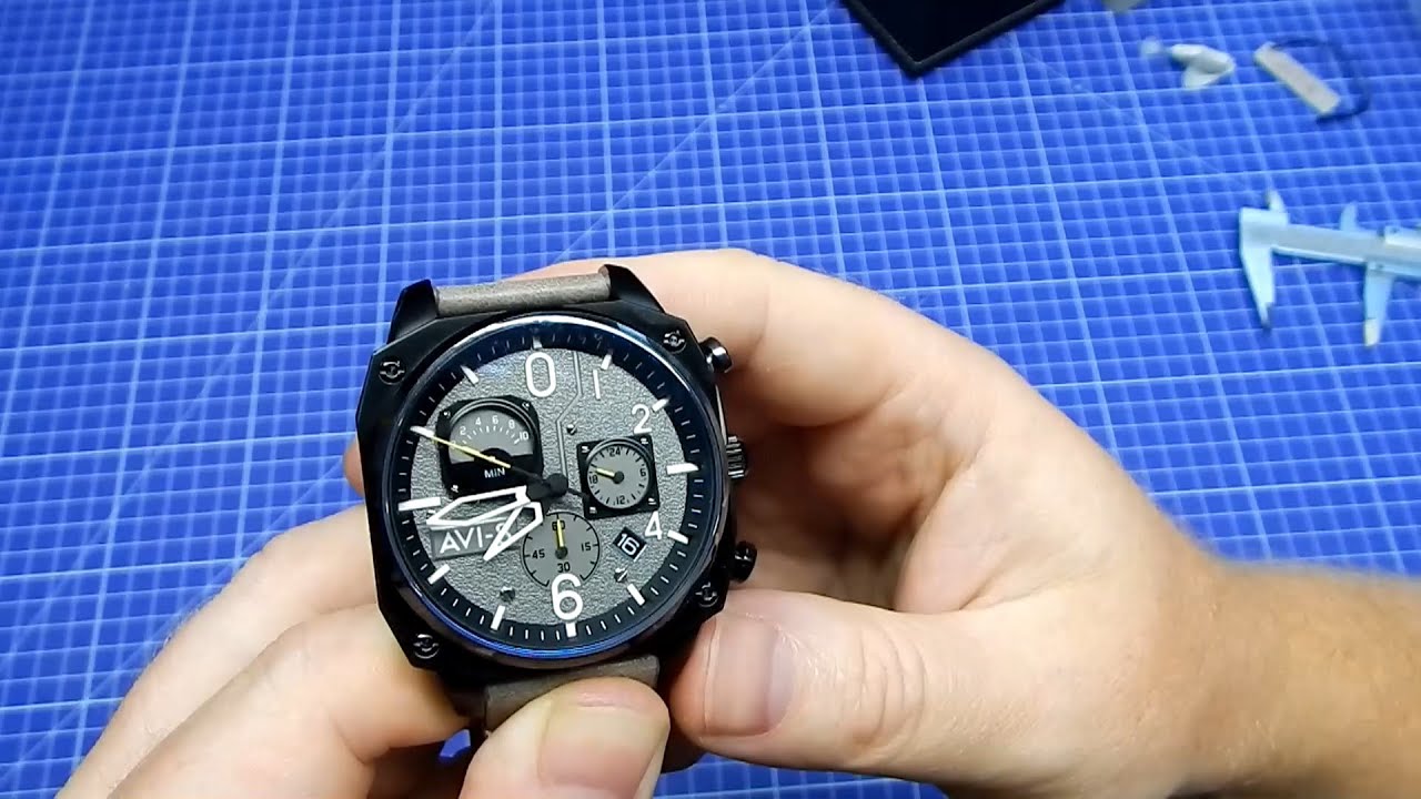 Zegarek AVI-8 Hawker Hunter retrograde AV-4052-03