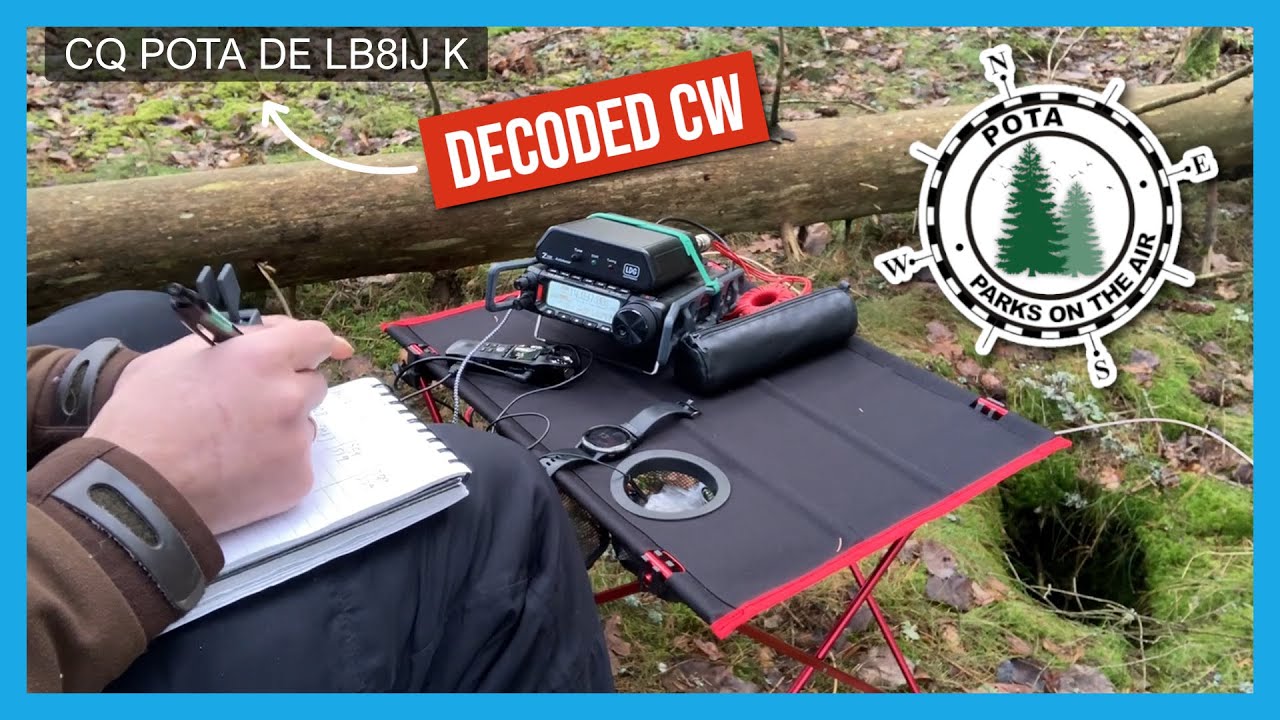 Slow Decoded CW POTA Activation - Listen And Learn