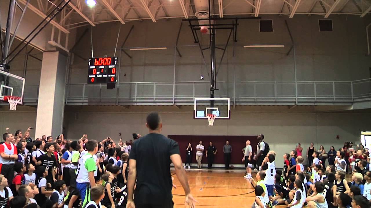 Tony Parker fires from half-court