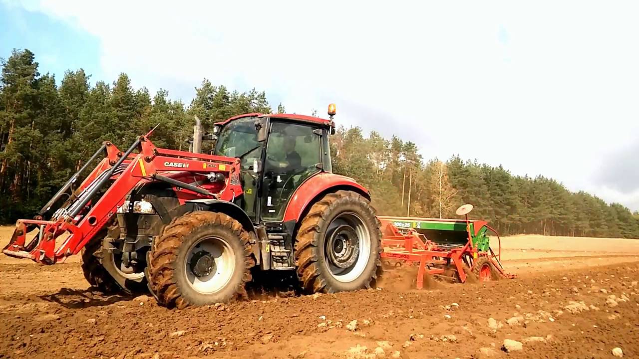Siew Zboża na Mazowszu 2016.! Case Farmall 95U.! GRH Pawłoski ;-)