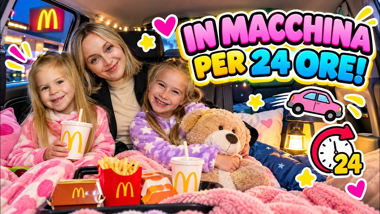 VIVIAMO IN MACCHINA PER 24 ORE! CHALLENGE!