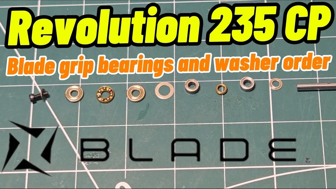 Blade Revolution 235Blade grip bearings and washers