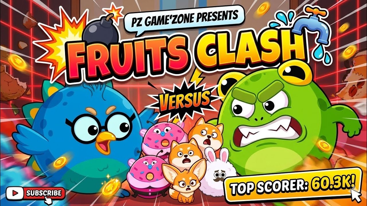 ⚔️🍍 Only the strongest fruit survives. Long Clash Battle 🏆 #fruitsclash #pzgameszone #pzgames #trend