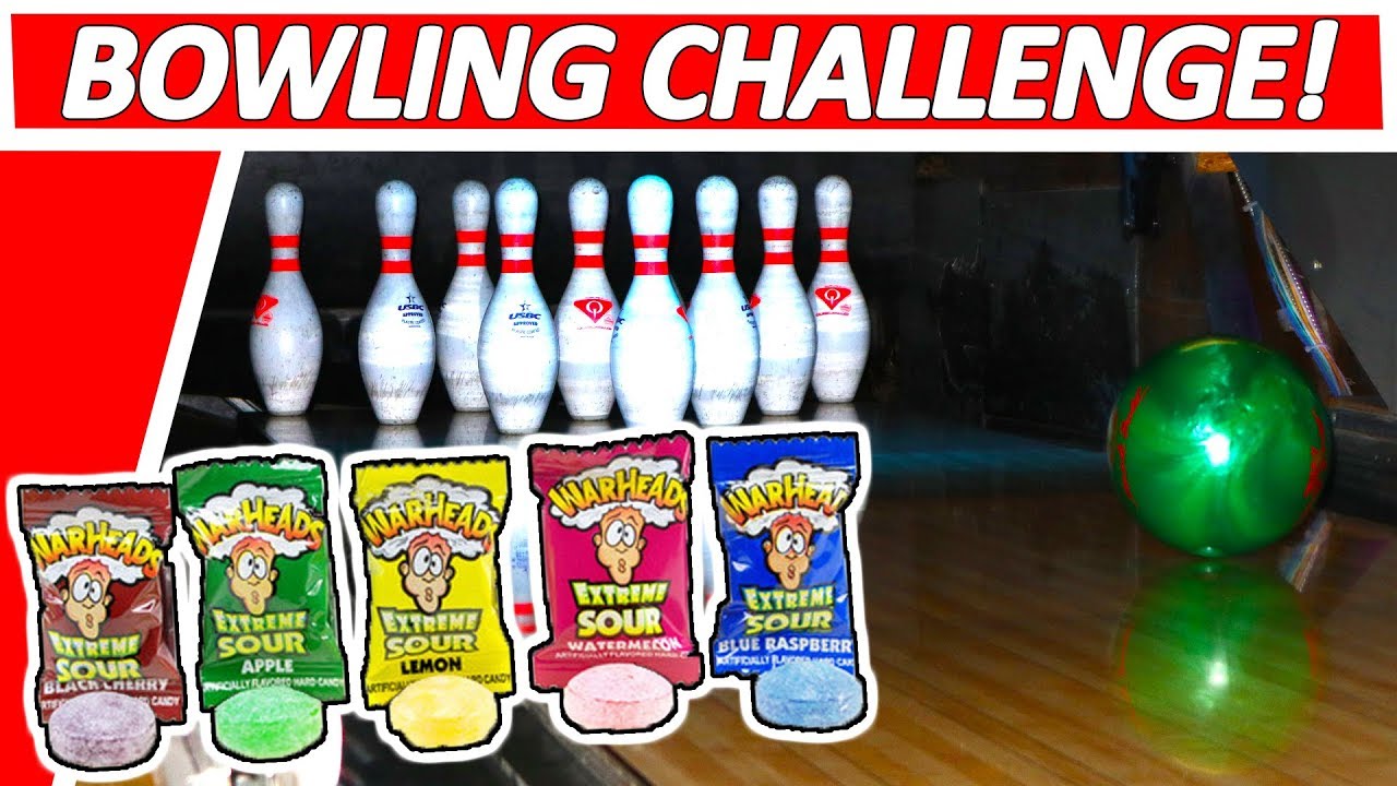 ULTIMATE Bowling Challenge with EXTREME SOUR Warhead Candy!