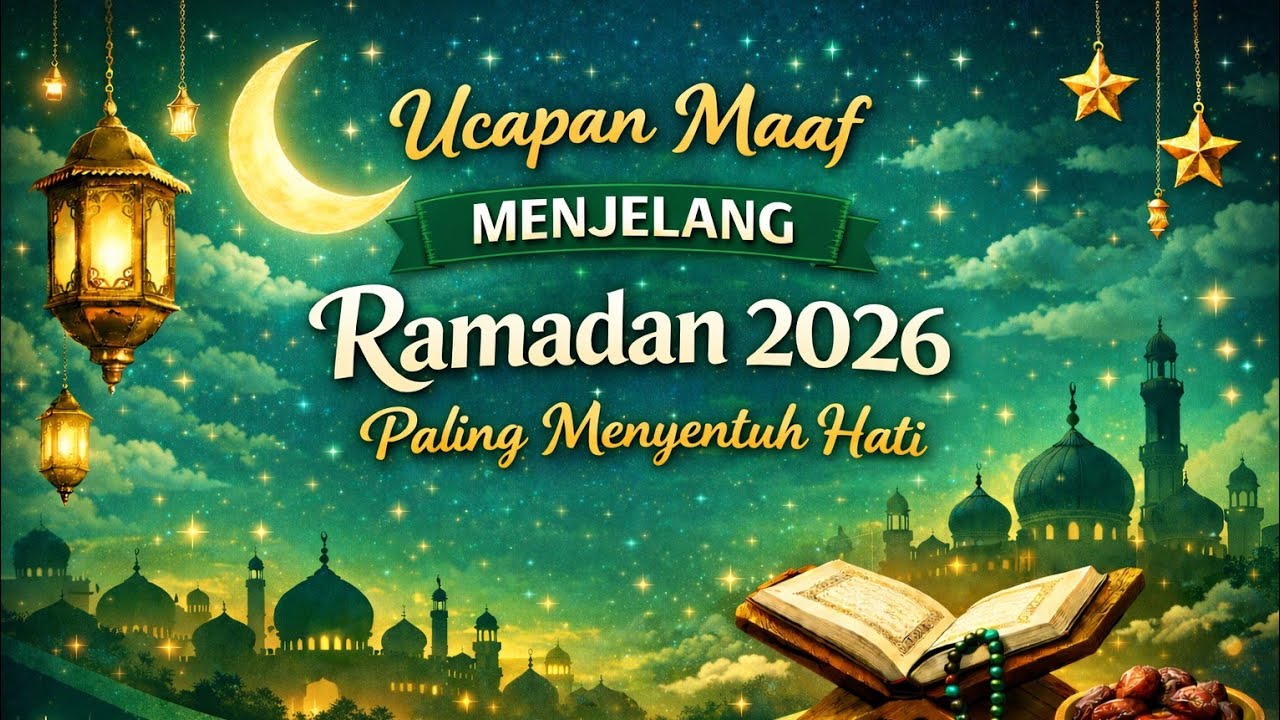 UCAPAN MAAF MENJELANG BULAN RAMADHAN 2026 || KATA KATA BULAN RAMADHAN 2026