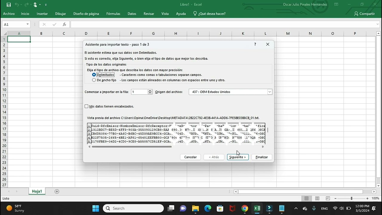 Descarga masiva de facturas a Excel de la pagina del SAT