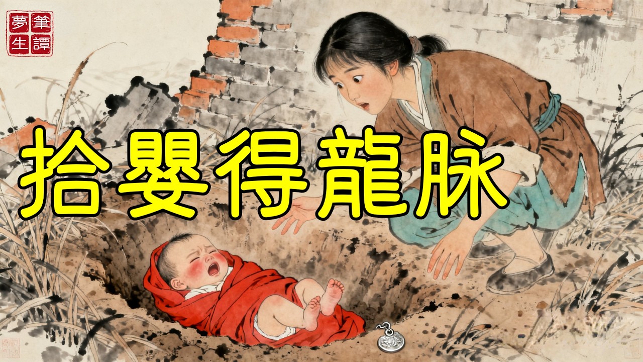 農女在荒地拾得啼哭嬰孩，取名「麥穗」。十年後大旱，唯她田中麥浪翻金，欽天監斷言：此子乃龍脈所化，不可輕辱！#故事#民間傳說#奇遇#報恩#原創故事