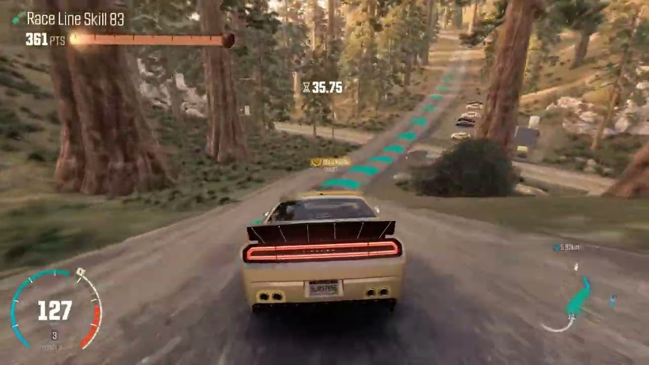 NFS The Run's Route in The Crew Unlimited.