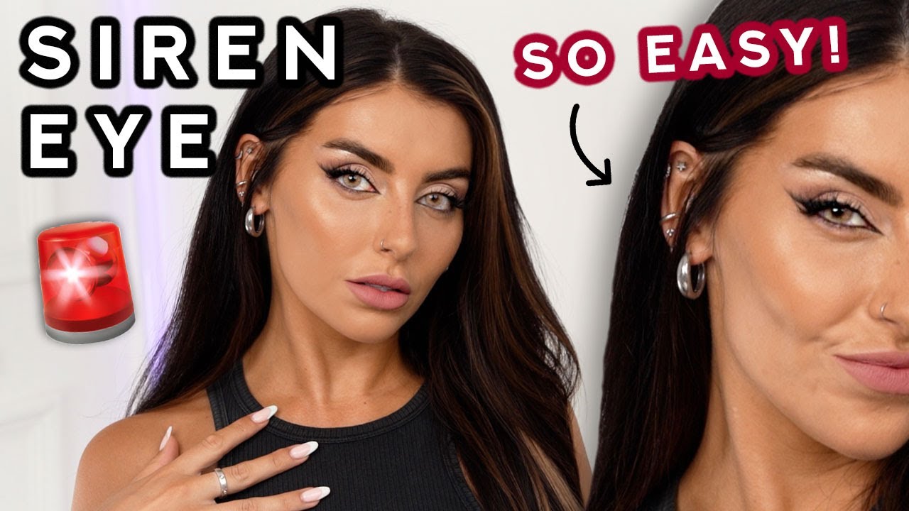 CHANGE your face!! EASY *5 MINUTE* SIREN EYE MAKEUP TUTORIAL!